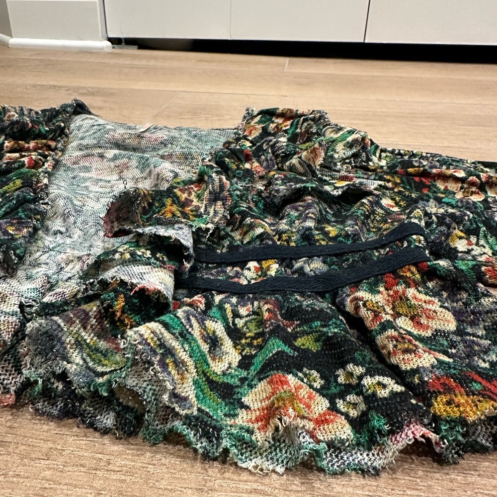 Free People Multicolor Floral Ruffle Top - Picture 2 of 6